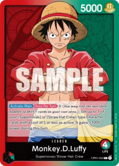 Monkey.D.Luffy (OP01-003) (V.1) OP01 Leader Englisch