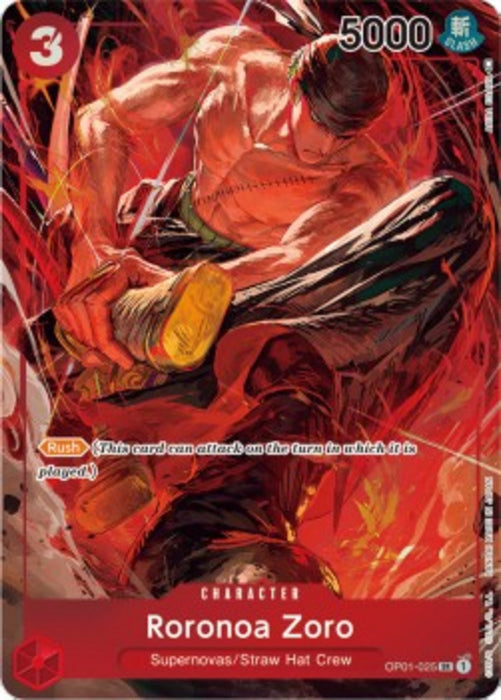 Roronoa Zoro (OP01-025) (V.2) OP01 Alternate Art Englisch