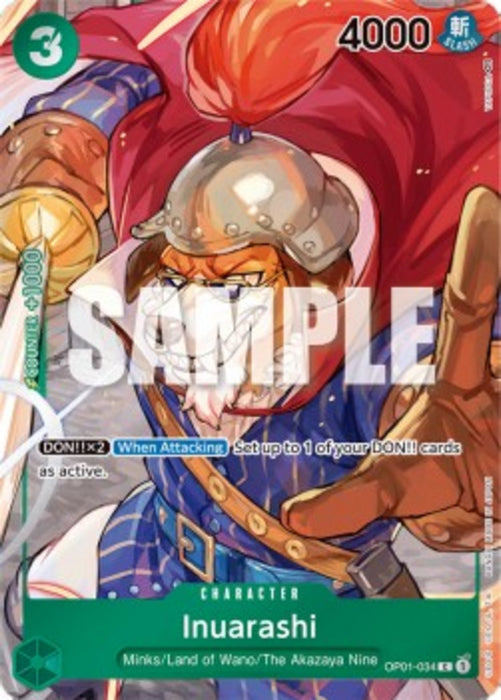 Inuarashi (OP01-034) (V.2) OP01 Alternate Art Englisch