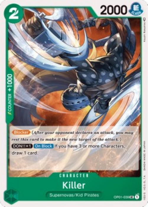 Killer (OP01-039) OP01 Uncommon Englisch