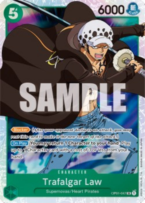 Trafalgar Law (OP01-047) (V.1) OP01 Super Rare Englisch