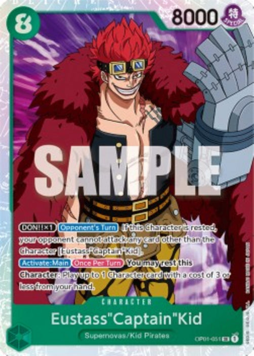 Eustass"Captain"Kid (OP01-051) (V.1) OP01 Super Rare Englisch
