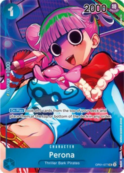 Perona (OP01-077) (V.2) OP01 Alternate Art Englisch