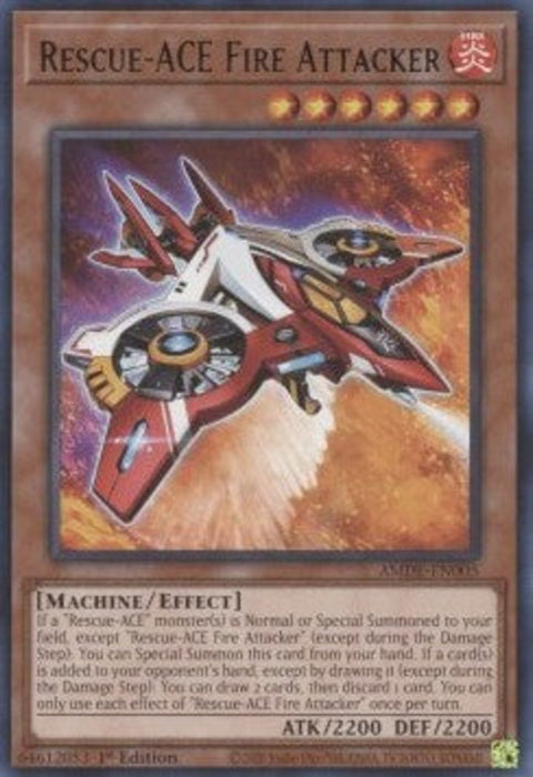 Rescue-ACE Fire Attacker AMDE-EN005 Rare Englisch