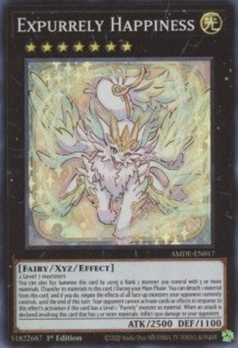 Expurrely Happiness (V.1) AMDE-EN017 Super Rare Englisch