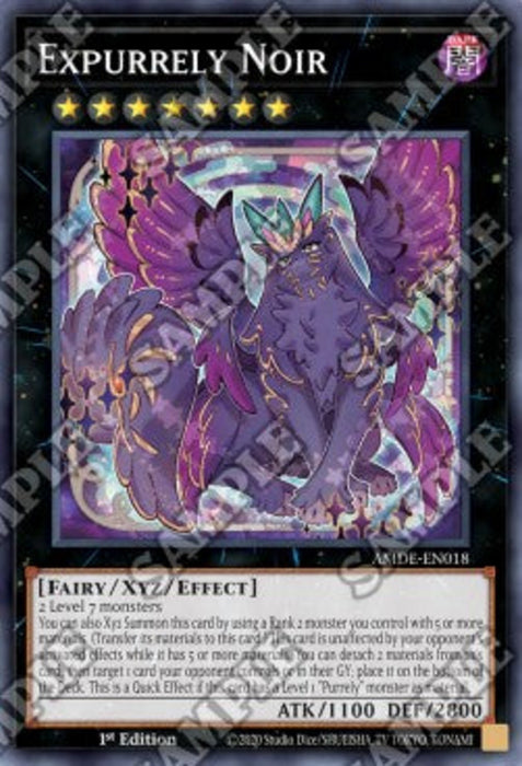 Expurrely Noir (V.1) AMDE-EN018 Super Rare Englisch