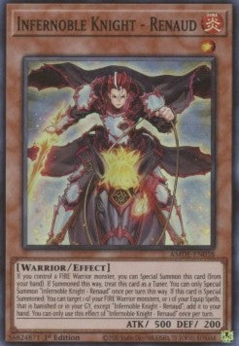 Infernoble Knight - Renaud (V.1) AMDE-EN038 Super Rare Englisch