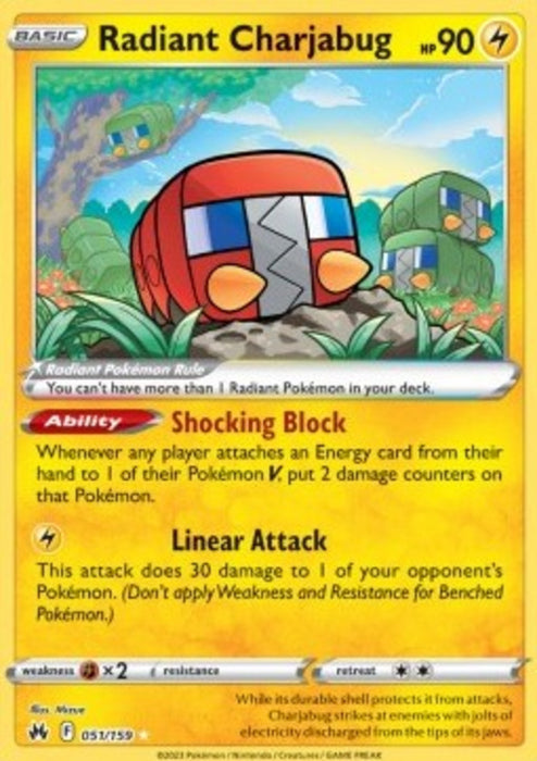 Radiant Charjabug CRZ-051 Ultra Rare Englisch