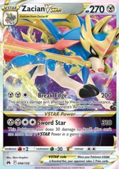 Zacian VSTAR CRZ-096 Ultra Rare Deutsch