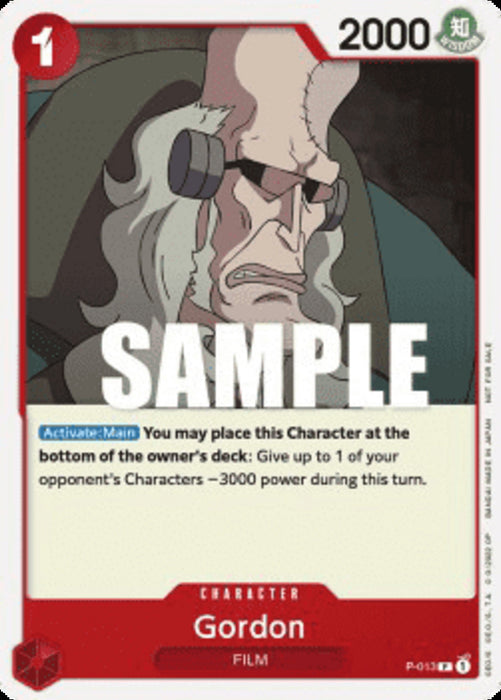 Gordon (P-013) P Promo Englisch
