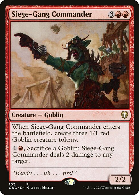 Siege-Gang Commander ONC-103 Rare Englisch