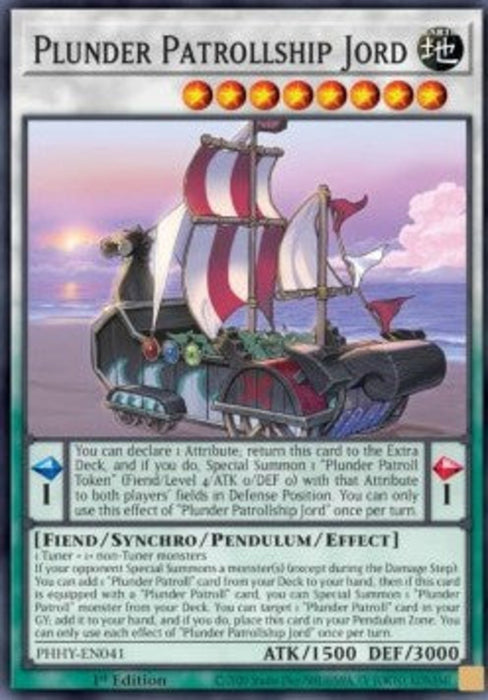 Plunder Patrollship Jord PHHY-EN041 Super Rare Englisch