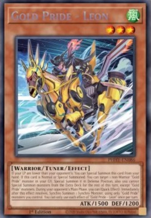 Gold Pride - Leon (V.1) PHHY-EN086 Secret Rare Englisch