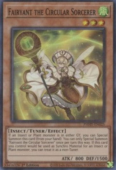 Fairyant the Circular Sorcerer PHHY-EN025 Super Rare Englisch