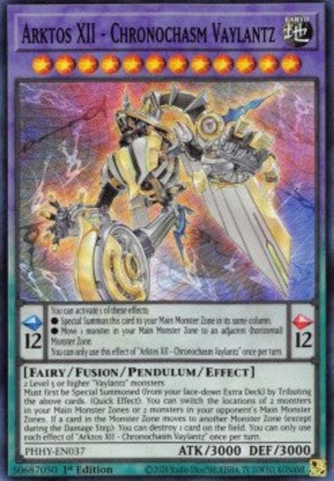 Arktos XII - Chronochasm Vaylantz PHHY-EN037 Super Rare Amerikanisch