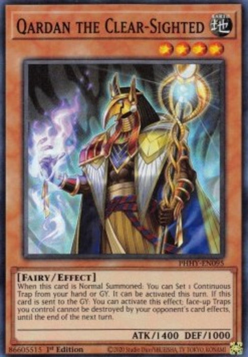 Qardan the Clear-Sighted PHHY-EN095 Super Rare Englisch