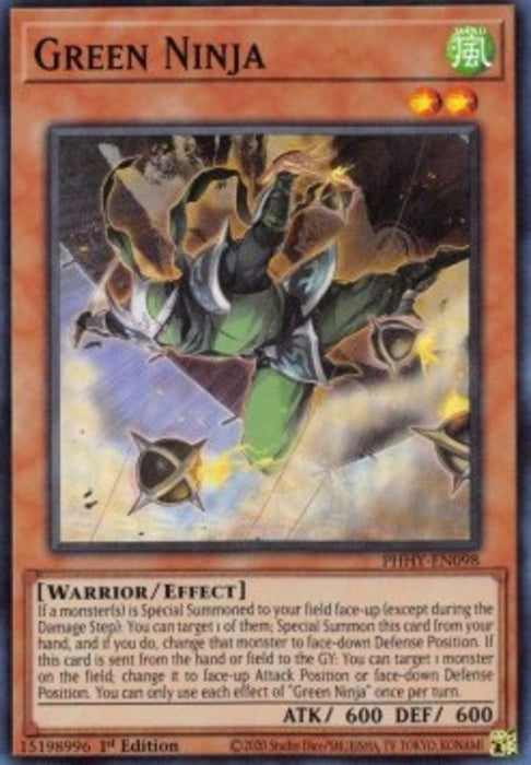 Green Ninja PHHY-EN098 Super Rare Englisch