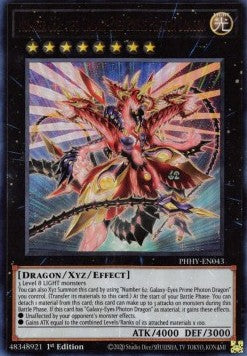 Number C62: Neo Galaxy-Eyes Prime Photon Dragon PHHY-EN043 Ultra Rare Englisch