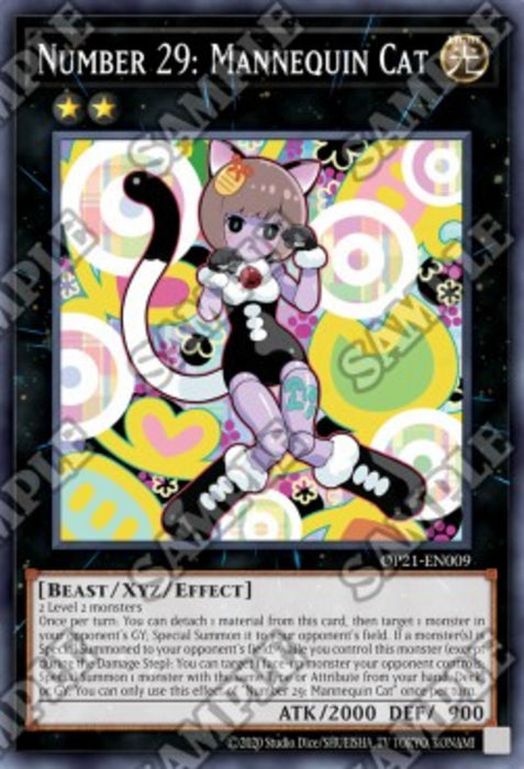 Number 29: Mannequin Cat OP21-EN009 Super Rare Englisch