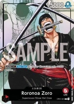 Roronoa Zoro (OP01-001) PB-XX Leader Englisch