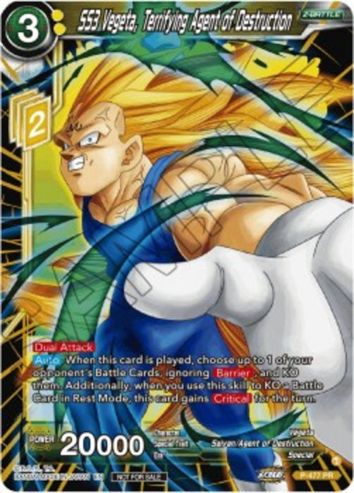 SS3 Vegeta, Terrifying Agent of Destruction P Promo Englisch