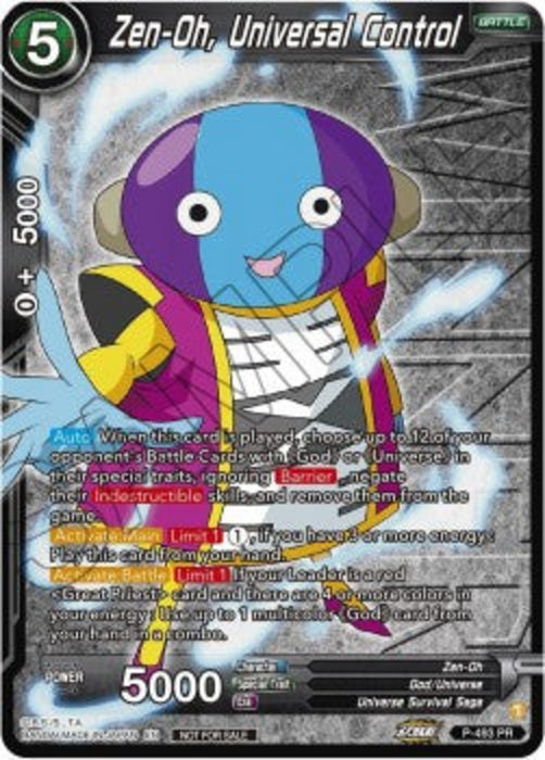 Zen-Oh, Universal Control (V.2) P Promo Englisch