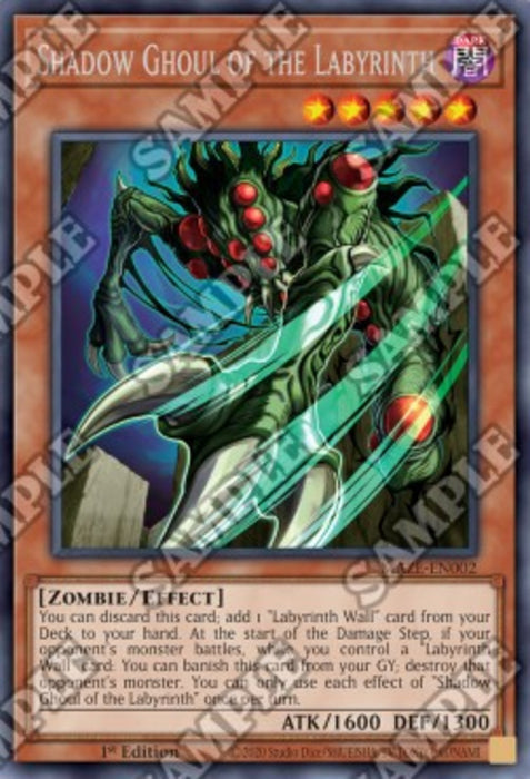 Shadow Ghoul of the Labyrinth MAZE-EN002 Rare Englisch