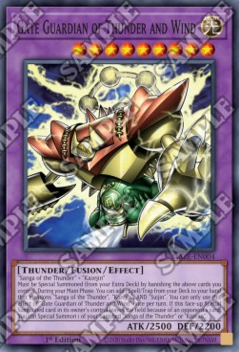 Gate Guardian of Thunder and Wind MAZE-EN004 Super Rare Amerikanisch
