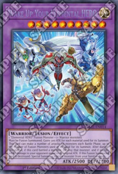 Wake Up Your Elemental HERO (V.1) MAZE-EN014 Ultra Rare Englisch