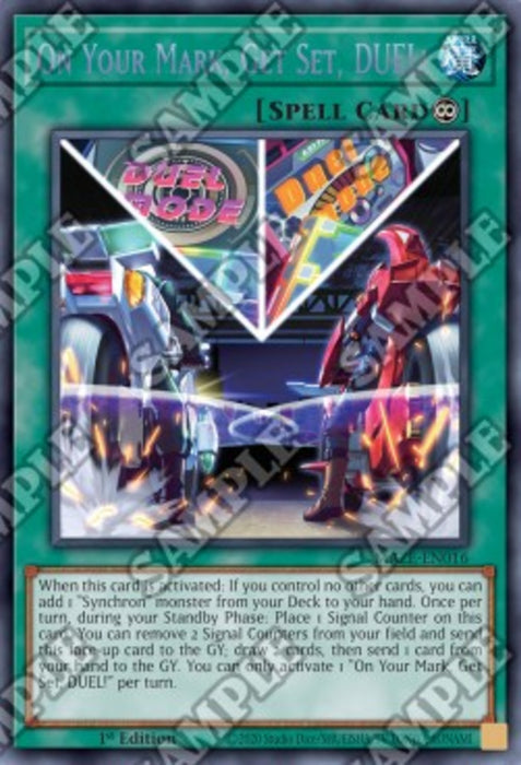 On Your Mark, Get Set, DUEL! (V.1) MAZE-EN016 Super Rare Englisch