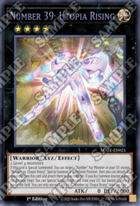 Number 39: Utopia Rising (V.1) MAZE-EN021 Super Rare Englisch