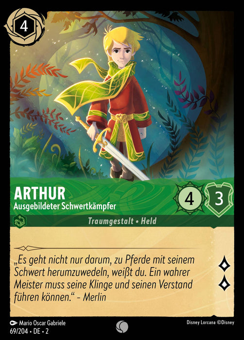 Arthur - Ausgebildeter Schwertkämpfer 2ROF-069 Common Deutsch