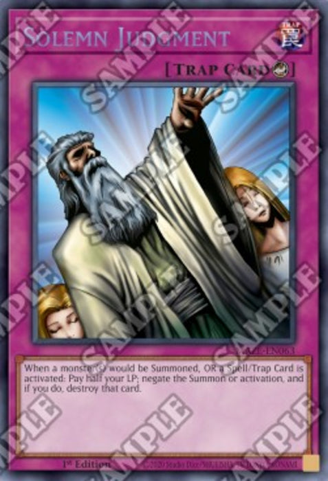 Solemn Judgment (V.1) MAZE-EN063 Super Rare Englisch