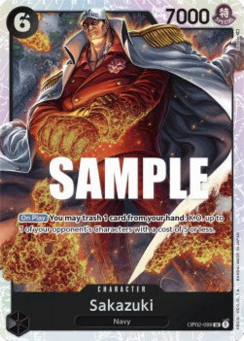 Sakazuki (OP02-099) (V.1) OP02 Super Rare Englisch
