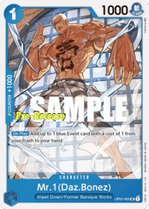 Mr.1 (Daz.Bonez) (OP02-063) OP02P Uncommon Englisch