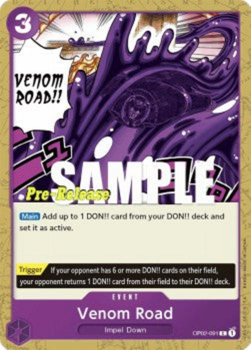 Venom Road (OP02-091) OP02P Common Englisch