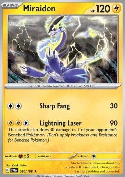 Miraidon [Sharp Fang | Lightning Laser] SVI-080 Rare Deutsch