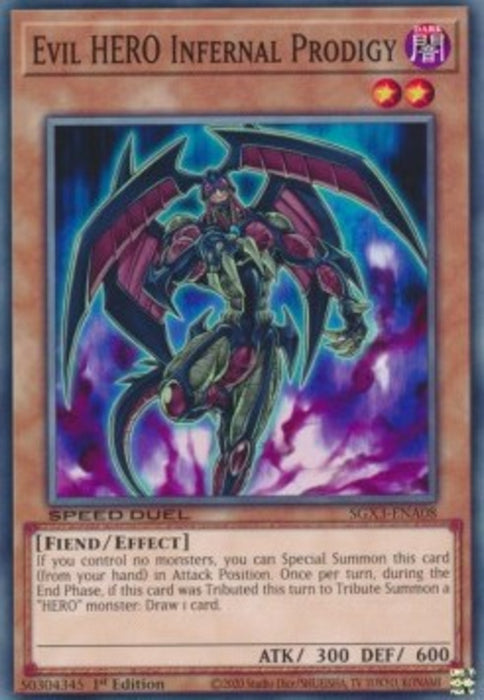 Evil HERO Infernal Prodigy SGX3-ENA08 Common Englisch
