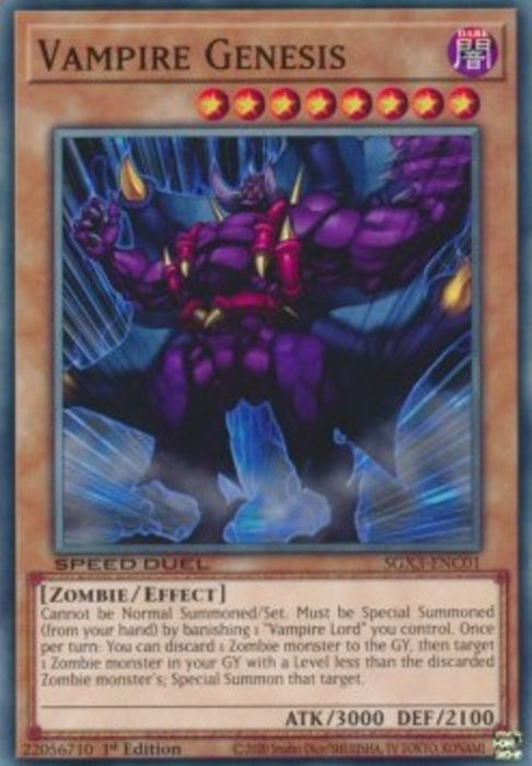 Vampire Genesis (V.1) SGX3-ENC01 Common Englisch