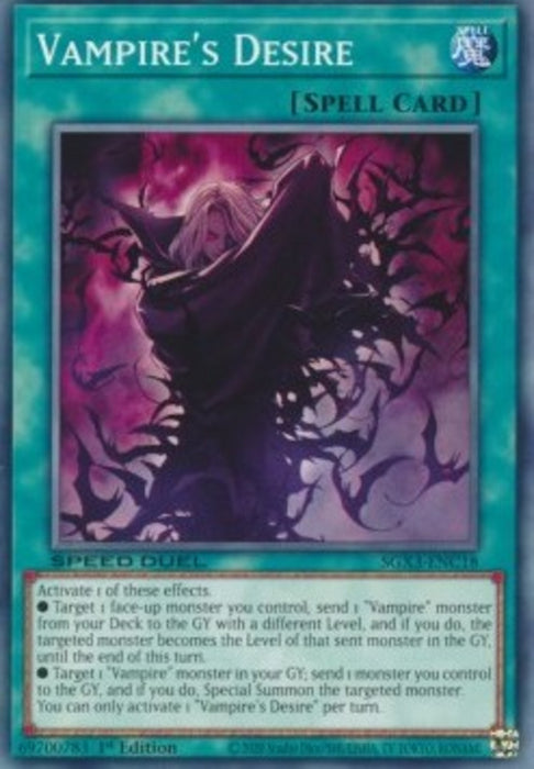 Vampire's Desire SGX3-ENC18 Common Englisch