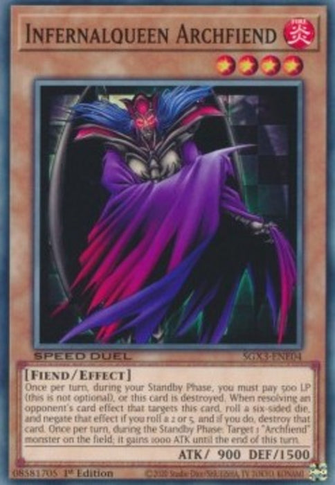 Infernalqueen Archfiend SGX3-ENE04 Common Englisch