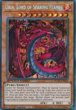 Uria, Lord of Searing Flames SGX3-ENG01 Secret Rare Englisch