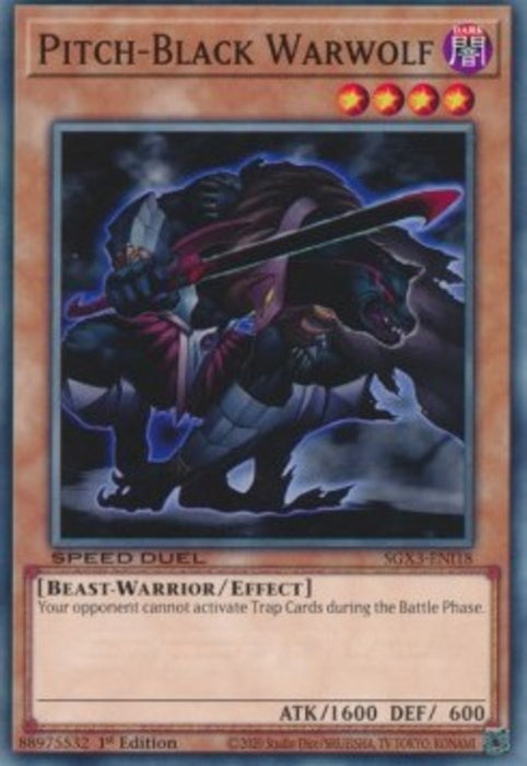 Pitch-Black Warwolf SGX3-ENI18 Common Englisch