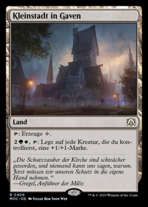 Kleinstadt in Gaven MOC-406 Rare Deutsch