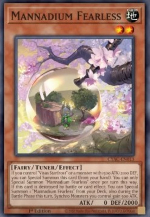 Mannadium Fearless CYAC-EN013 Super Rare Englisch