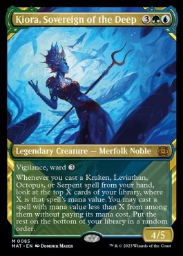 Kiora, Sovereign of the Deep (V.1) XMAT-85 Mythic Englisch