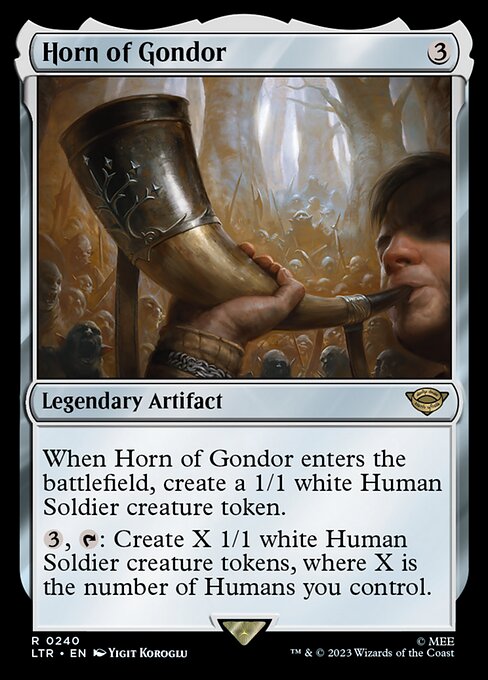 Horn of Gondor LTR-240 Rare Englisch