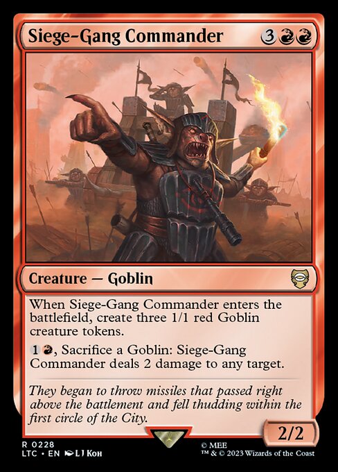 Siege-Gang Commander LTC-228 Rare Englisch