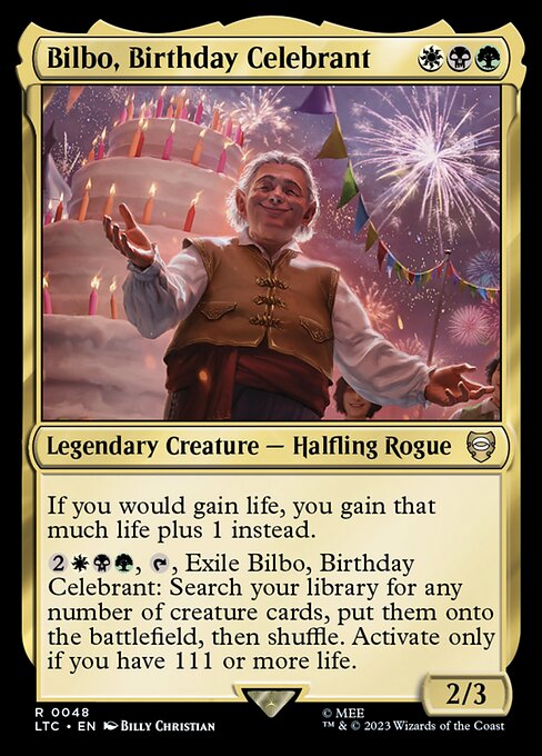 Magic: Bilbo, Birthday Celebrant