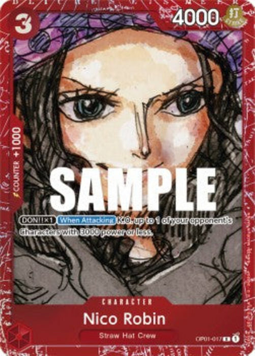 Nico Robin (OP01-017) PB-XX Rare Englisch